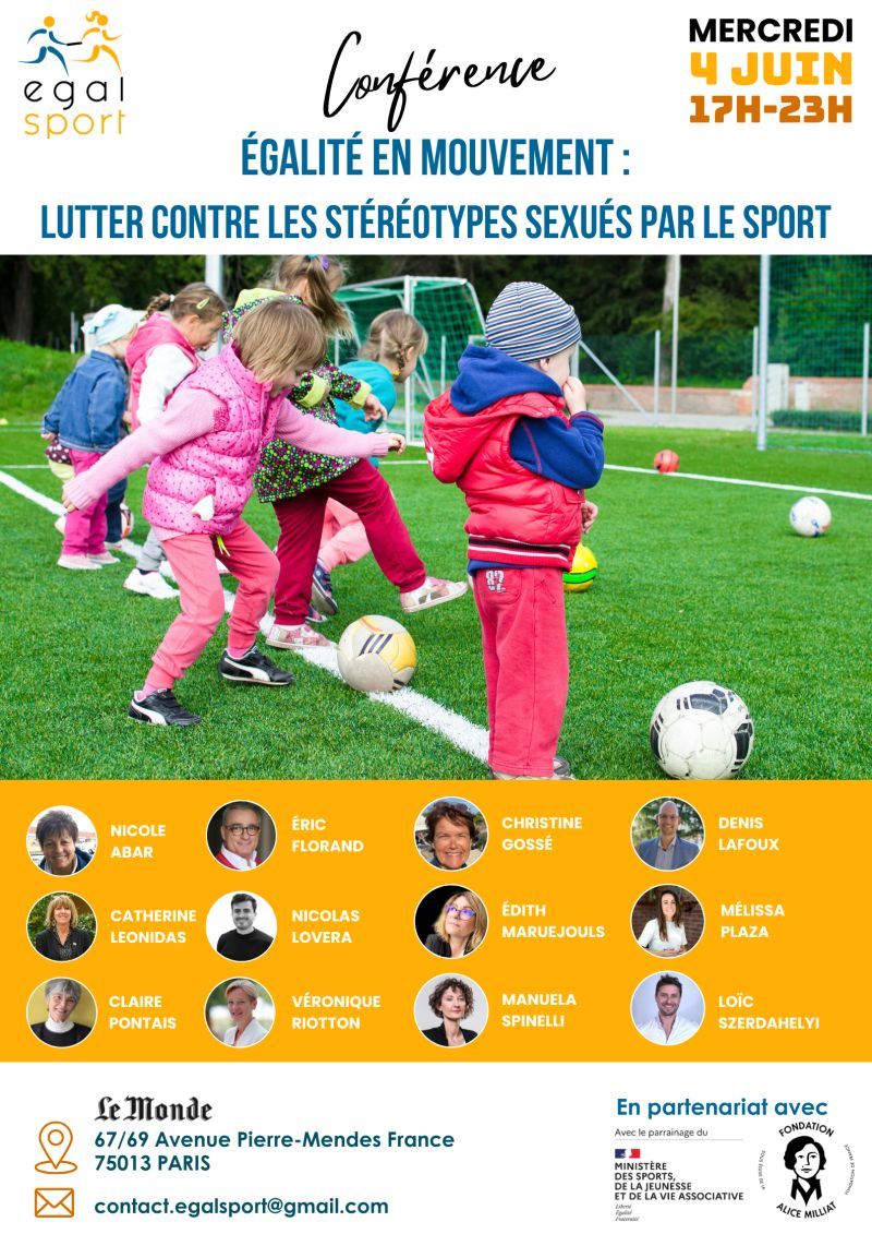 CONFEÉRENCE = Égalité en mouvement : lutter contre les stéréotypes sexués par le sport